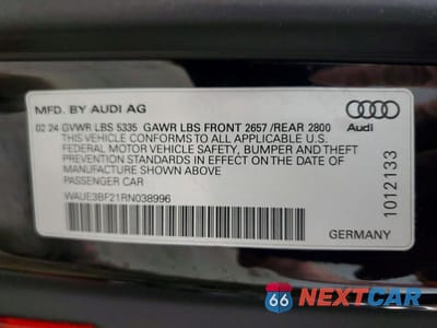 Zdjęcie 12 z 12 samochodu: 2024 AUDI A6 PREMIUM PLUS VIN:WAUE3BF21RN038996 - miniatura