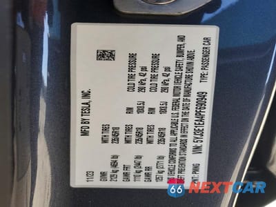 Zdjęcie 12 z 12 samochodu: 2023 TESLA MODEL 3 VIN:5YJ3E1EA4PF690949 - miniatura