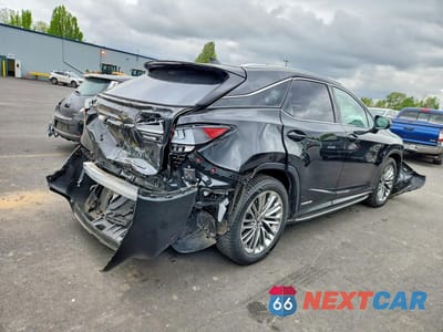 Trzecie zdjęcie samochodu z tyłu: 2022 LEXUS RX 450H VIN:2T2JGMDA7NC091416 - miniatura