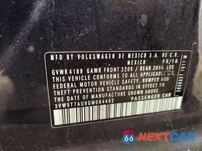 Zdjęcie 12 z 12 samochodu: 2016 VOLKSWAGEN GTI S VIN:3VW5T7AU8GM064492 - miniatura