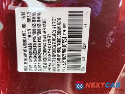 Zdjęcie 13 z 13 samochodu: 2007 HONDA ELEMENT EX VIN:5J6YH28797L007234 - miniatura