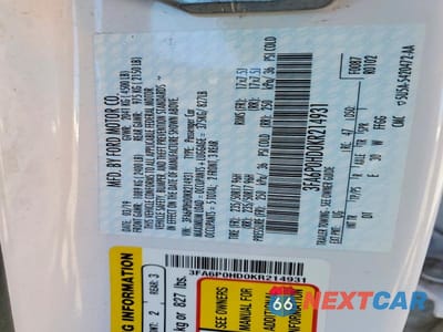Zdjęcie 12 z 12 samochodu: 2019 FORD FUSION SE VIN:3FA6P0HD0KR214931 - miniatura