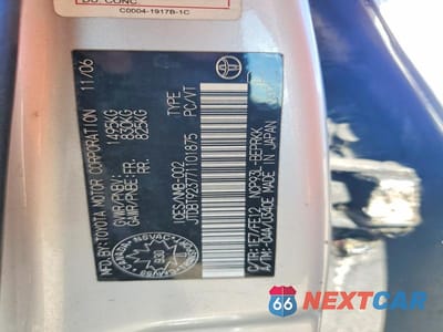 Zdjęcie 12 z 12 samochodu: 2007 TOYOTA YARIS BASE VIN:JTDBT923771101875 - miniatura
