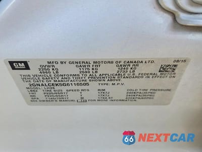 Zdjęcie 14 z 14 samochodu: 2016 CHEVROLET EQUINOX LT VIN:2GNALCEK5G6116505 - miniatura