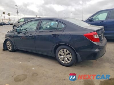 Drugie zdjęcie samochodu z przodu: 2012 HONDA CIVIC LX VIN:19XFB2F57CE375138 - miniatura