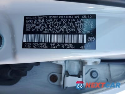 Zdjęcie 13 z 13 samochodu: 2012 TOYOTA PRIUS C THREE VIN:JTDKDTB33C1511075 - miniatura