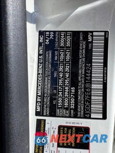 Zdjęcie 10 z 10 samochodu: 2018 MERCEDES-BENZ GLS 63 AMG 4MATIC VIN:4JGDF7FE6JB144424 - miniatura