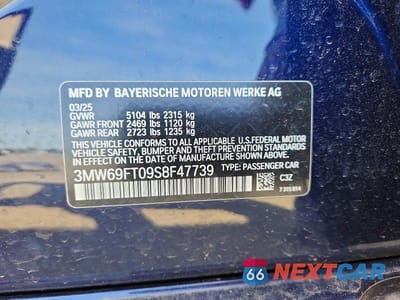 Zdjęcie 12 z 12 samochodu: 2025 BMW M340XI VIN:3MW69FT09S8F47739 - miniatura