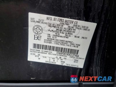 Zdjęcie 12 z 12 samochodu: 2013 FORD TAURUS SHO VIN:1FAHP2KT4DG127466 - miniatura
