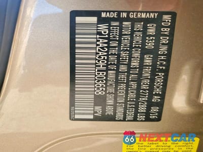 Zdjęcie 13 z 13 samochodu: 2017 PORSCHE MACAN VIN:WP1AA2A59HLB03658 - miniatura