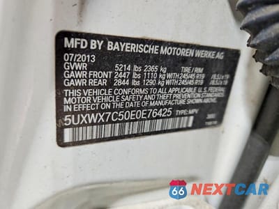Zdjęcie 13 z 13 samochodu: 2014 BMW X3 XDRIVE35I VIN:5UXWX7C50E0E76425 - miniatura
