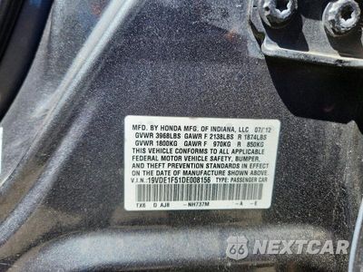 Zdjęcie 12 z 12 samochodu: 2013 ACURA ILX 20 PREMIUM VIN:19VDE1F51DE008156 - miniatura