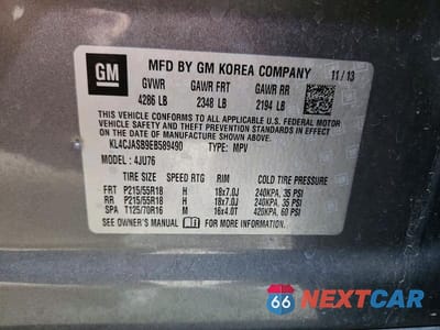 Zdjęcie 13 z 13 samochodu: 2014 BUICK ENCORE VIN:KL4CJASB9EB589490 - miniatura