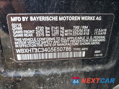Zdjęcie 12 z 12 samochodu: 2016 BMW X1 XDRIVE28I VIN:WBXHT3C34G5E50786 - miniatura