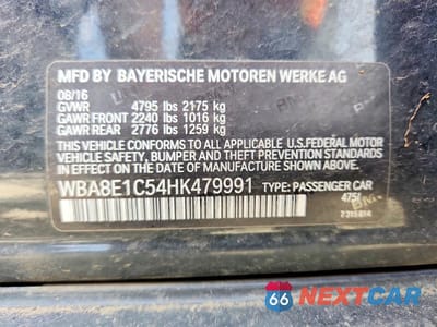 Zdjęcie 13 z 13 samochodu: 2017 BMW 330E VIN:WBA8E1C54HK479991 - miniatura