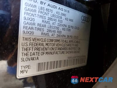 Zdjęcie 12 z 12 samochodu: 2017 AUDI Q7 PREMIUM PLUS VIN:WA1LAAF72HD013366 - miniatura