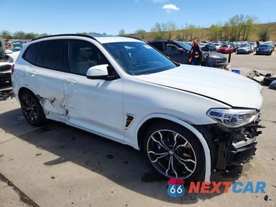 Czwarte zdjęcie samochodu z boku: 2021 BMW X3 M COMPETITION VIN:5YMTS0C05M9D81715 - miniatura