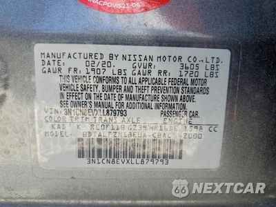 Zdjęcie 13 z 13 samochodu: 2020 NISSAN VERSA SV VIN:3N1CN8EVXLL879793 - miniatura