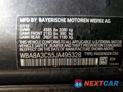 Zdjęcie 12 z 12 samochodu: 2018 BMW 320 XI VIN:WBA8A3C55JA495328 - miniatura