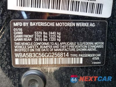 Zdjęcie 12 z 12 samochodu: 2016 BMW 535 XI VIN:WBA5B3C56GG256814 - miniatura