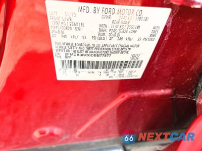 Zdjęcie 13 z 13 samochodu: 2013 FORD EDGE LIMITED VIN:2FMDK3KC0DBB77877 - miniatura