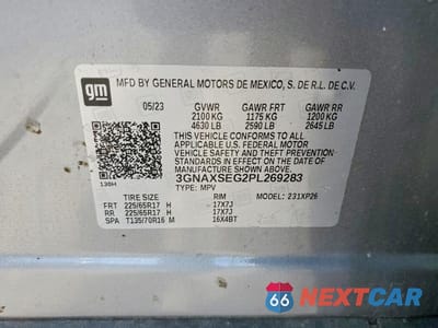 Zdjęcie 12 z 12 samochodu: 2023 CHEVROLET EQUINOX LS VIN:3GNAXSEG2PL269283 - miniatura
