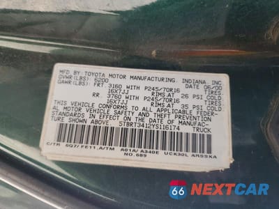 Zdjęcie 12 z 12 samochodu: 2000 TOYOTA TUNDRA SR5 VIN:5TBRT3412YS116174 - miniatura