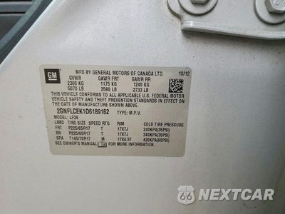 Zdjęcie 13 z 13 samochodu: 2013 CHEVROLET EQUINOX LS VIN:2GNFLCEK1D6189162 - miniatura