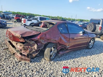 Trzecie zdjęcie samochodu z tyłu: 2002 CHEVROLET MONTECARLO VIN:2G1WX15K629143638 - miniatura