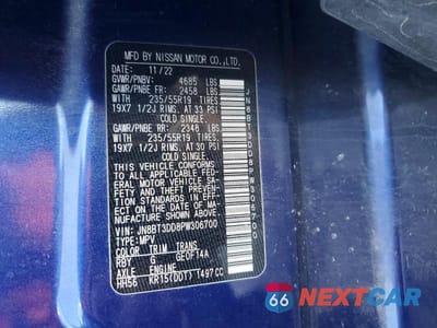 Zdjęcie 14 z 14 samochodu: 2023 NISSAN ROGUE PLATINUM VIN:JN8BT3DD8PW306700 - miniatura