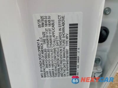 Zdjęcie 14 z 14 samochodu: 2026 HONDA PASSPORT TRAIL SPORT VIN:5FNYF9H55TB018957 - miniatura