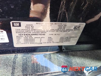 Zdjęcie 13 z 13 samochodu: 2017 CADILLAC ESCALADE PREMIUM LUXURY VIN:1GYS4CKJ0HR278340 - miniatura