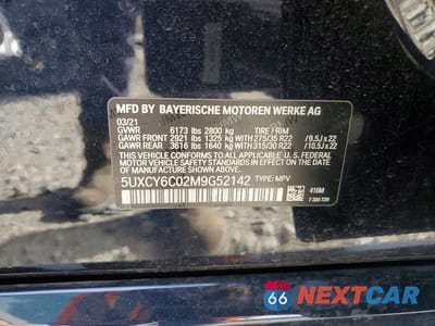 Zdjęcie 14 z 14 samochodu: 2021 BMW X6 XDRIVE40I VIN:5UXCY6C02M9G52142 - miniatura