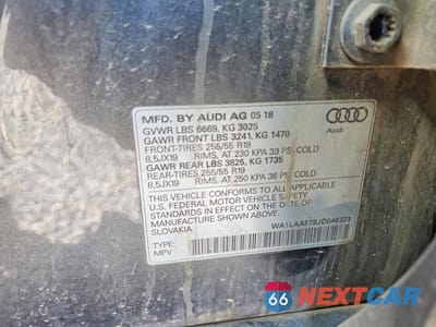 Zdjęcie 13 z 13 samochodu: 2018 AUDI Q7 PREMIUM PLUS VIN:WA1LAAF79JD046323 - miniatura