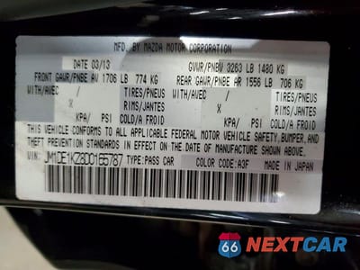 Zdjęcie 12 z 12 samochodu: 2013 MAZDA MAZDA2 VIN:JM1DE1KZ8D0165787 - miniatura