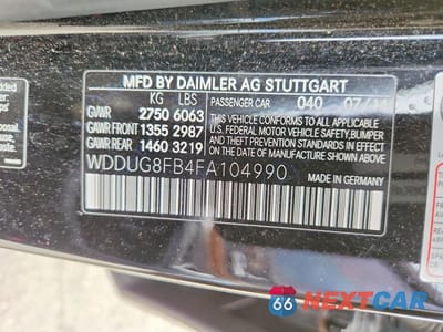 Zdjęcie 12 z 12 samochodu: 2015 MERCEDES-BENZ S 550 4MATIC VIN:WDDUG8FB4FA104990 - miniatura