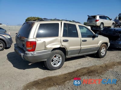 Trzecie zdjęcie samochodu z tyłu: 2000 JEEP GRAND CHEROKEE LAREDO VIN:1J4GW48S0YC388328 - miniatura