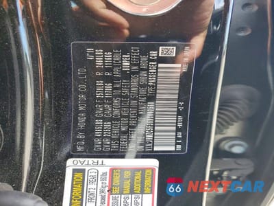 Zdjęcie 12 z 12 samochodu: 2019 HONDA CLARITY TOURING VIN:JHMZC5F36KC002560 - miniatura