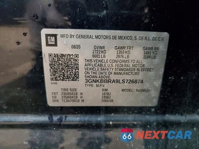 Zdjęcie 13 z 13 samochodu: 2020 CHEVROLET BLAZER 1LT VIN:3GNKBBRA9LS726874 - miniatura
