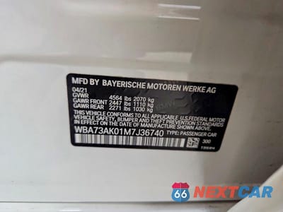 Zdjęcie 12 z 12 samochodu: 2021 BMW 228XI VIN:WBA73AK01M7J36740 - miniatura