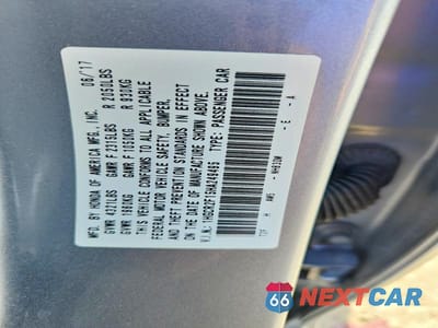 Zdjęcie 12 z 12 samochodu: 2017 HONDA ACCORD SPORT SPECIAL EDITION VIN:1HGCR2F15HA249495 - miniatura