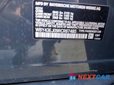 Zdjęcie 13 z 13 samochodu: 2024 BMW I7 EDRIVE50 VIN:WBY43EJ09RCR87485 - miniatura