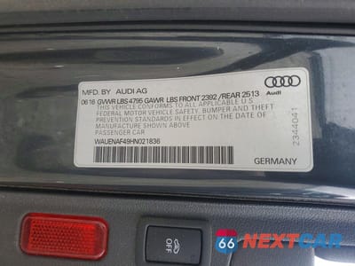 Zdjęcie 12 z 12 samochodu: 2017 AUDI A4 PREMIUM PLUS VIN:WAUENAF49HN021836 - miniatura