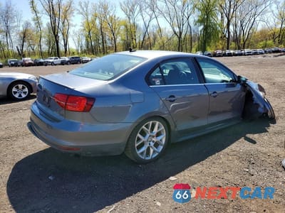 Trzecie zdjęcie samochodu z tyłu: 2015 VOLKSWAGEN JETTA GLI VIN:3VW5T7AJXFM422714 - miniatura