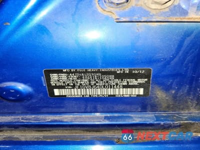Zdjęcie 12 z 12 samochodu: 2013 SUBARU IMPREZA WRX STI VIN:JF1GV8J64DL011448 - miniatura