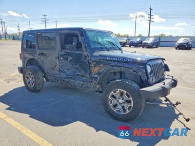 Czwarte zdjęcie samochodu z boku: 2017 JEEP WRANGLER UNLIMITED RUBICON VIN:1C4BJWFG3HL651100 - miniatura