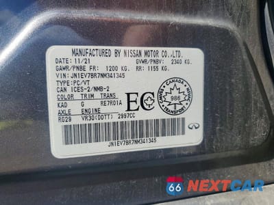 Zdjęcie 12 z 12 samochodu: 2022 INFINITI Q50 LUXE VIN:JN1EV7BR7NM341345 - miniatura