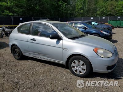 Czwarte zdjęcie samochodu z boku: 2010 HYUNDAI ACCENT BLUE VIN:KMHCM3AC5AU150445 - miniatura