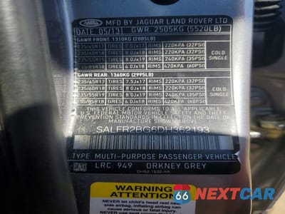 Zdjęcie 13 z 13 samochodu: 2013 LAND ROVER LR2 HSE VIN:SALFR2BG6DH362193 - miniatura