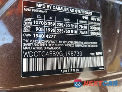 Zdjęcie 13 z 13 samochodu: 2016 MERCEDES-BENZ GLA 250 VIN:WDCTG4EB9GJ198733 - miniatura